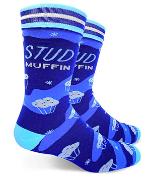 GROOVY THINGS Brand Men’s ‘STUD MUFFIN’ Socks - Novelty Socks for Less
