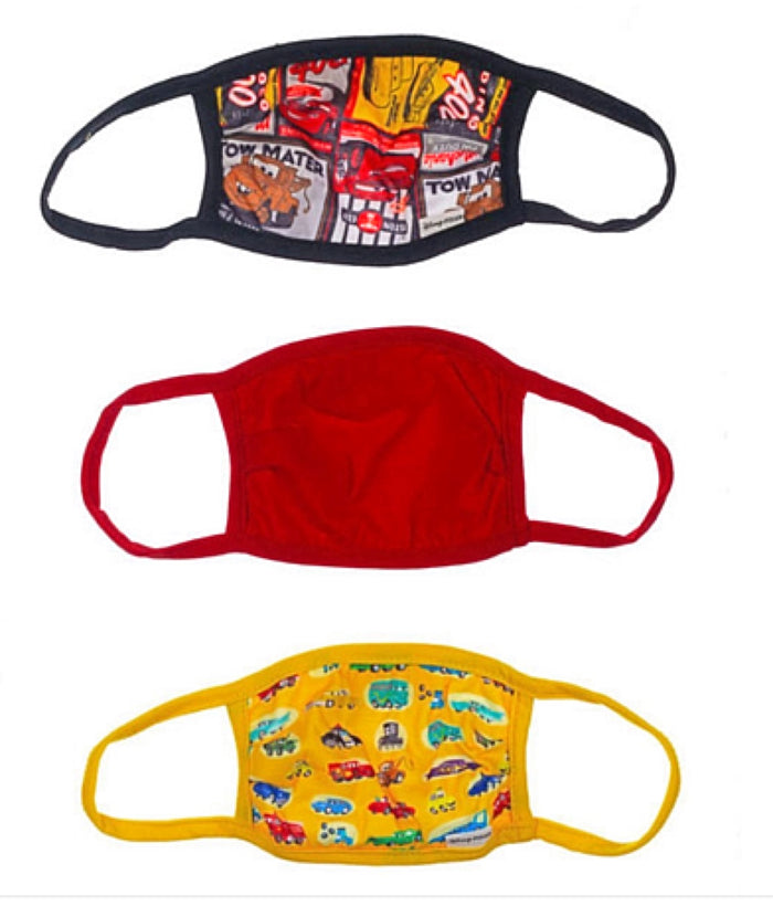 DISNEY CARS Youth Kids Unisex CARS 3 Face Mask Covers BIOWORLD Brand