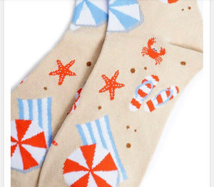 Parquet Brand Men’s BEACH/OCEAN Socks - Novelty Socks for Less