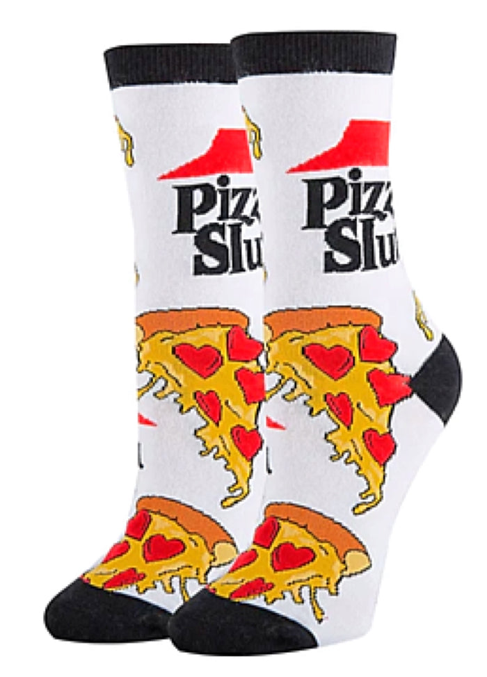 OOOH YEAH Brand Ladies PIZZA SLUT Socks
