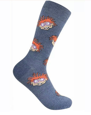 RUGRATS Men’s Crew Socks With CHUCKIE - Novelty Socks for Less