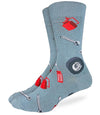 GOOD LUCK SOCK BRAND MEN’S CAR MECHANIC SOCKS - Novelty Socks for Less