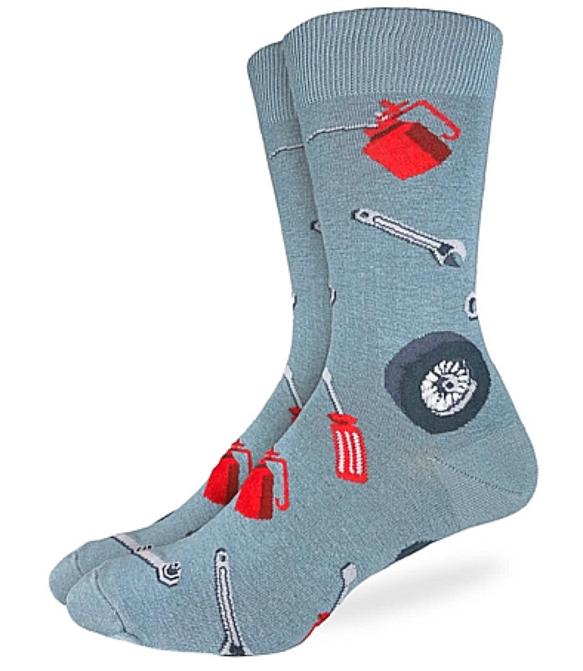 GOOD LUCK SOCK BRAND MEN’S CAR MECHANIC SOCKS - Novelty Socks for Less