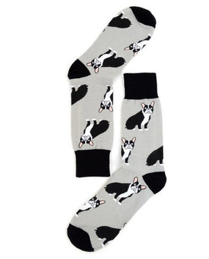 Parquet Brand Men’s FRENCH BULLDOGS Socks - Novelty Socks for Less