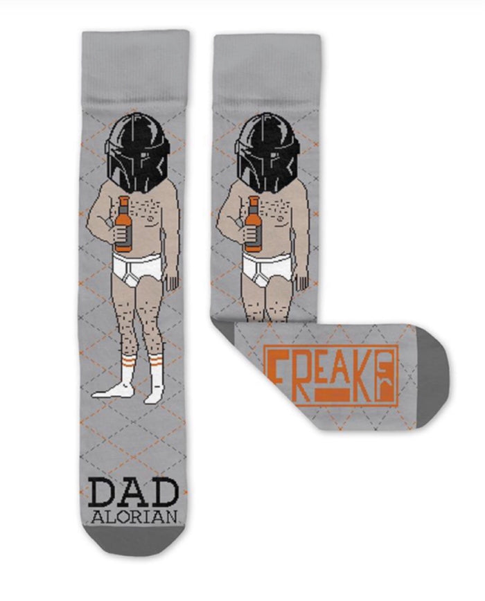 FREAKER FEET Brand Unisex ‘DADALORIAN’ Socks FATHER’S DAY MADE IN THE USA!