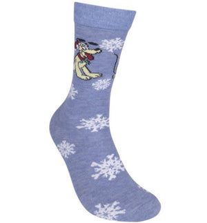 DISNEY MEN’S PLUTO CHRISTMAS SOCKS - Novelty Socks for Less