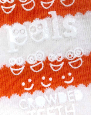 PALS SOCKS Brand Unisex BURGER & FRIES Mismatched Gripper Bottom Socks (CHOOSE SIZE) - Novelty Socks for Less