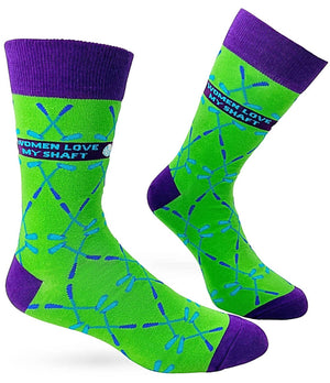 FABDAZ BRAND MEN’S GOLF SOCKS ‘WOMEN LOVE MY SHAFT’ - Novelty Socks for Less