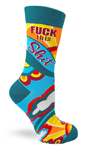 FABDAZ Brand Ladies FUCK THIS SHIT Socks - Novelty Socks for Less