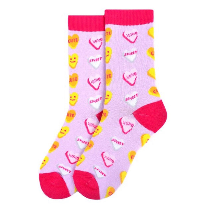 PARQUET BRAND Ladies VALENTINES DAY Socks HEART SHAPED CANDY