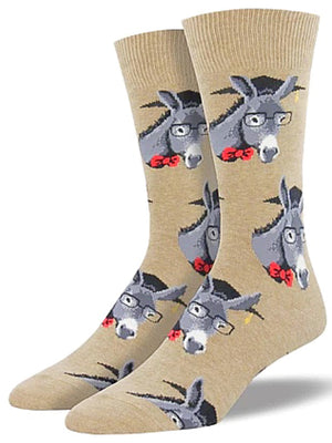SOCKSMITH Brand Men’s DONKEY Socks ‘SMART ASS’ - Novelty Socks for Less
