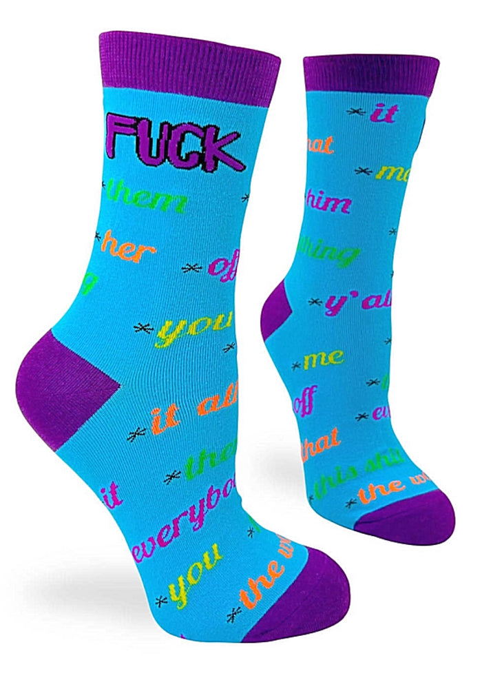FABDAZ Brand Ladies FUCK EVERYTHING Socks