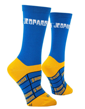 JEOPARDY GAME SHOW Ladies Socks COOL SOCKS Brand - Novelty Socks for Less