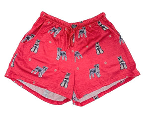 COMFIES LOUNGE PJ SHORTS Ladies SCHNAUZER Dog By E&S PETS - Novelty Socks for Less