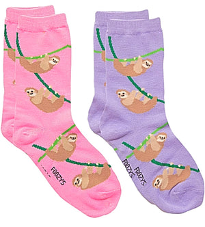 FOOZYS BRAND Ladies 2 Pair SLOTH Socks - Novelty Socks for Less