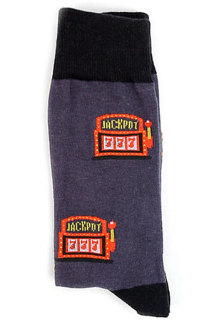 Parquet Brand Men’s CASINO JACKPOT Socks - Novelty Socks for Less