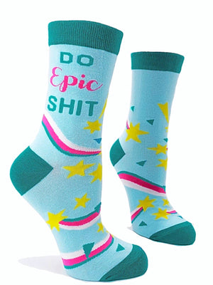 FABDAZ Brand Ladies DO EPIC SHIT Socks - Novelty Socks for Less