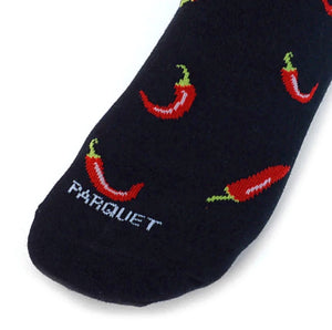 PARQUET BRAND Men’s CHILI PEPPERS Socks - Novelty Socks for Less