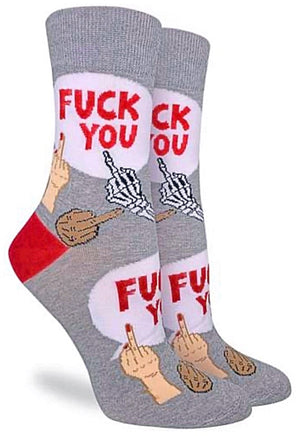 GOOD LUCK SOCK Ladies FUCK YOU Socks - Novelty Socks for Less