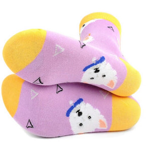 PARQUET BRAND Ladies DOG Socks - Novelty Socks for Less