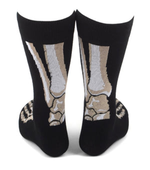 PARQUET BRAND Men’s SKELETON FEET Halloween Socks - Novelty Socks for Less