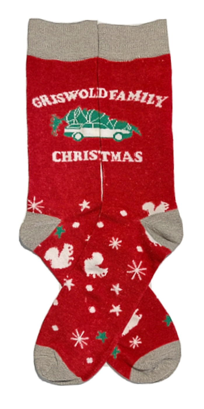 CHRISTMAS VACATION Men’s Socks With SQUIRELL 'GRISWOLD FAMILY CHRISTMAS'