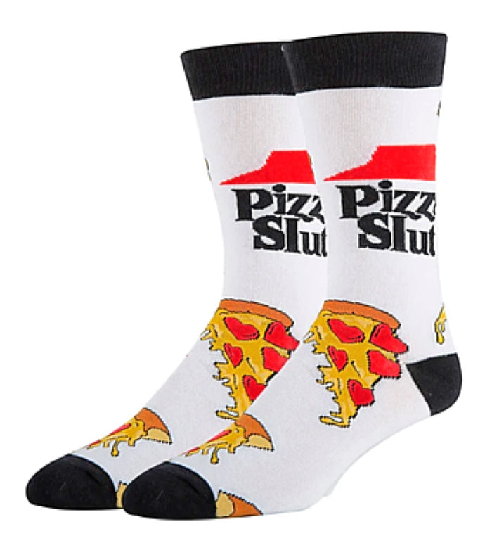 OOOH YEAH Brand Men’s PIZZA SLUT Socks