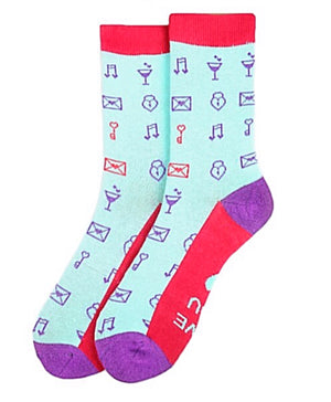PARQUET BRAND Ladies VALENTINES Day Socks Says ‘LOVE YOU’ - Novelty Socks for Less