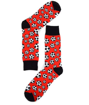 PARQUET BRAND Men’s SOCCER BALL Socks - Novelty Socks for Less